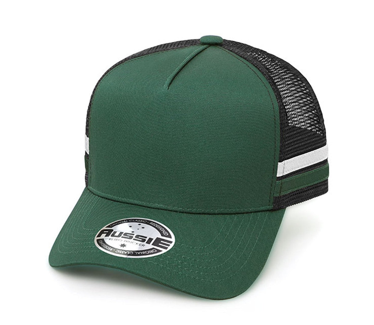 A-Frame Striped Trucker Cap