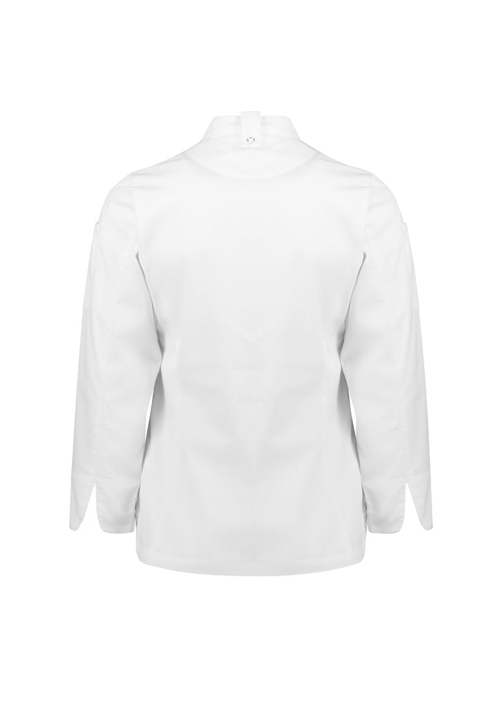 Alfresco Womens Zip Long Sleeve Chef Jacket