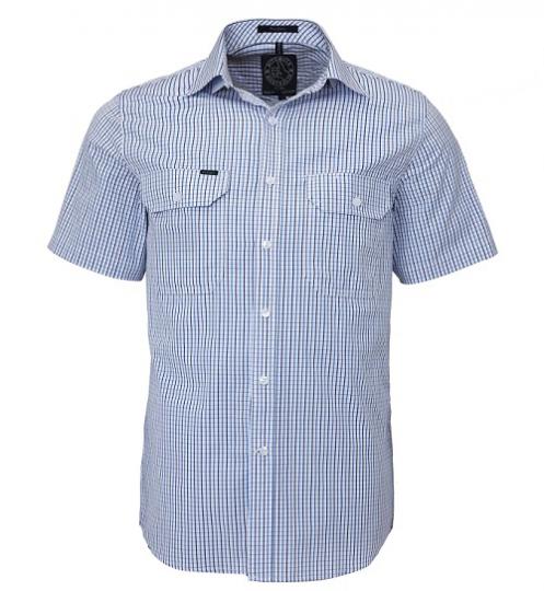 Pilbara Mens Check Short Sleeve Shirt
