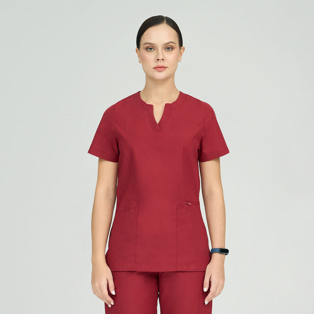 Amelia Scrub Top Cranberry 6