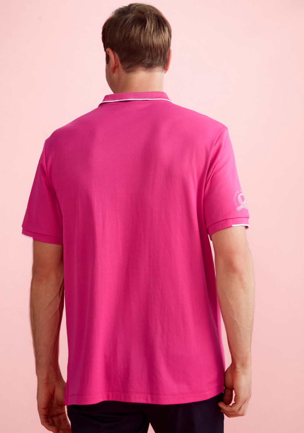 Mens Pink S/S Polo Pink XS