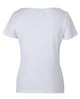 Womens Short Sleeve Boat Neck Tee