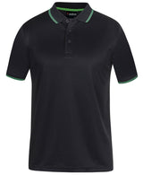 Podium Mens Jacquard Contrast Polo