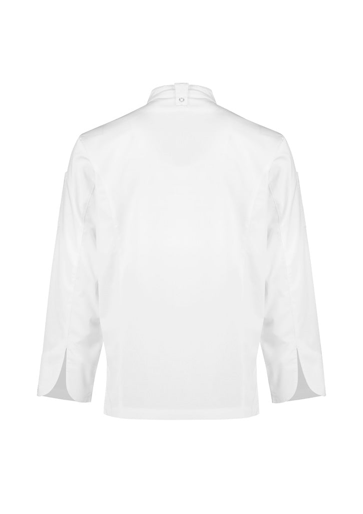 Alfresco Mens Zip Long Sleeve Chef Jacket