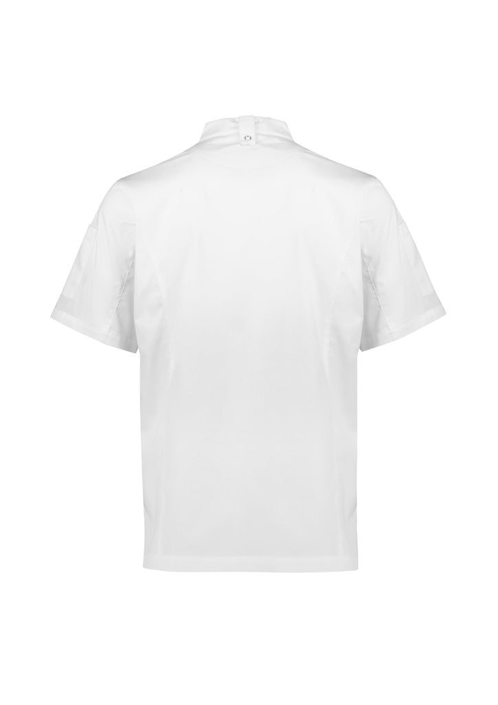 Alfresco Mens Zip Short Sleeve Chef Jacket