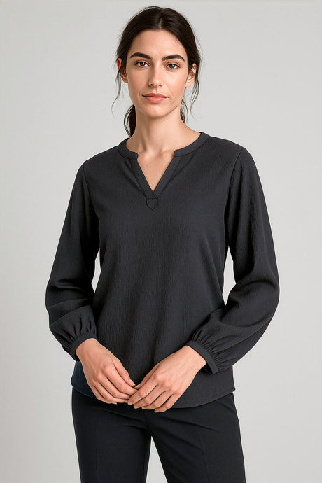 Ruche Long Sleeve Blouse