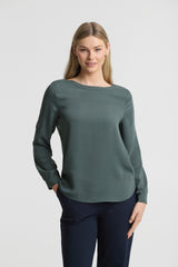 Madison Womens Boatneck Blouse