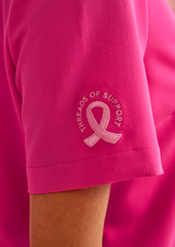 Pink Ribbon Womens V-Neck Scrub Top