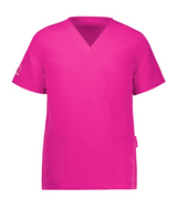 Pink Ribbon Womens V-Neck Scrub Top