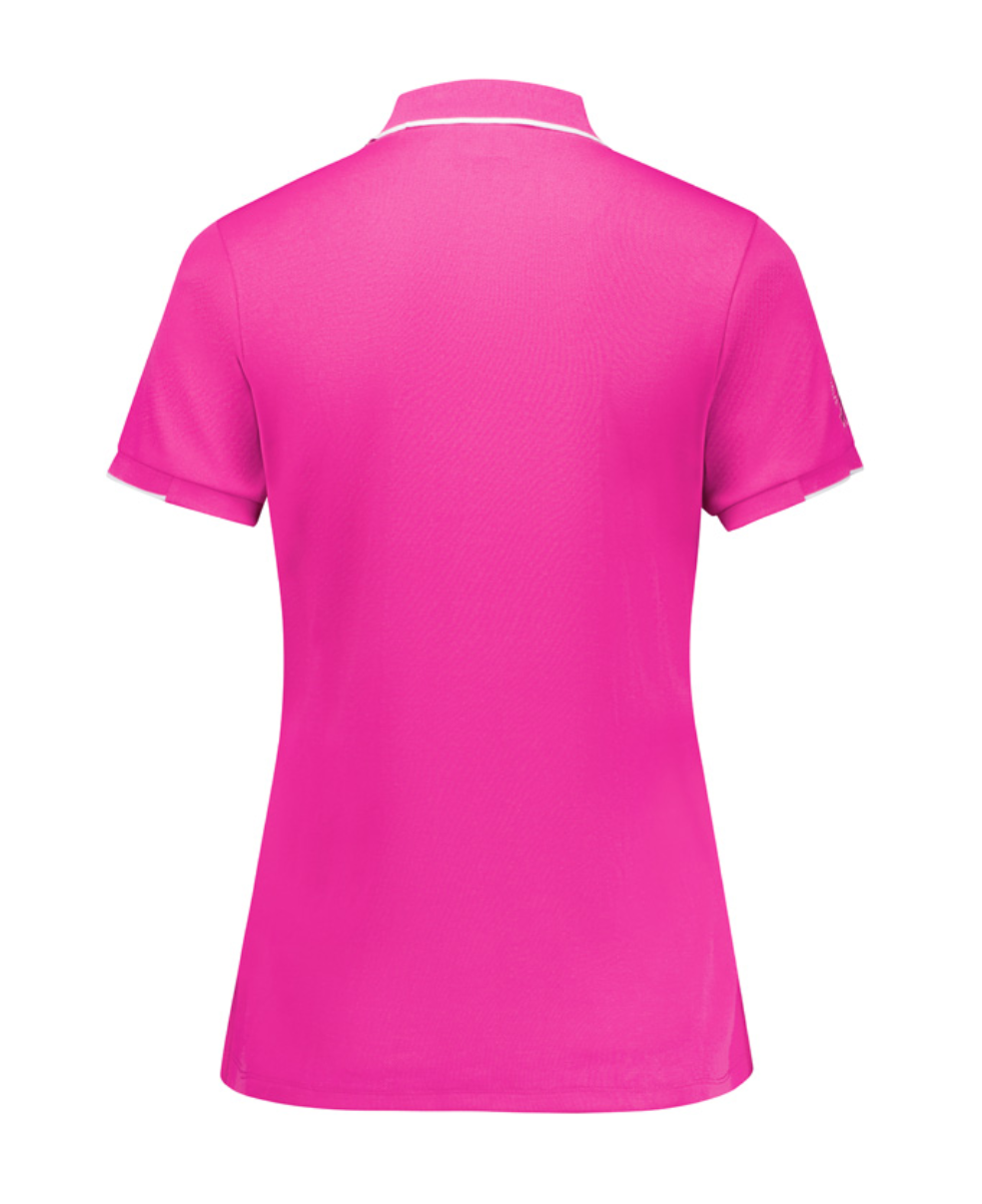 Womens Pink S/S Polo Pink