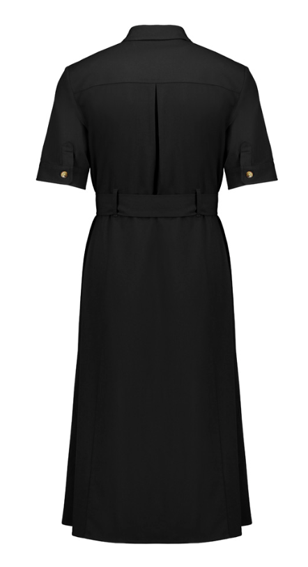 Adele Shirt Midi Dress S/S Black 6